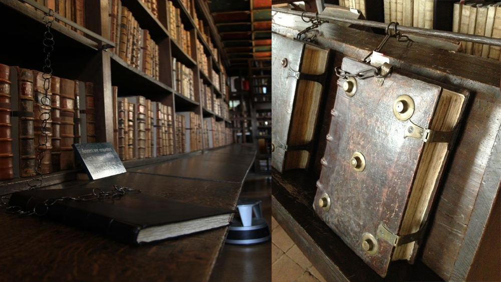 Chained Library Rgs ചങ്ങലക്കിട്ട പുസ്തകങ്ങൾ; പുസ്തകങ്ങൾക്കെന്താ ഭ്രാന്ത് പിടിച്ചോ