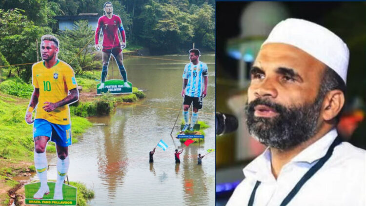 താരാരാധന ഇസ്ലാമിക വിരുദ്ധം; ഏകദൈവ വിശ്വാസത്തെ കളങ്കപ്പെടുത്തും; ഫുട്‌ബോള്‍ ലഹരിയാകരുത്,;പോര്‍ച്ചുഗല്‍ പതാക കെട്ടുന്നതും ശരിയല്ല – വിശ്വാസികളോട്  സമസ്ത