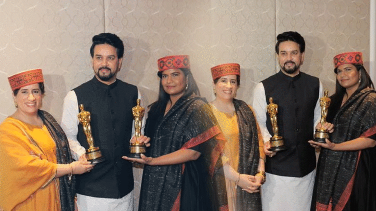 Union Minister Anurag Thakur meets team of Oscar winner