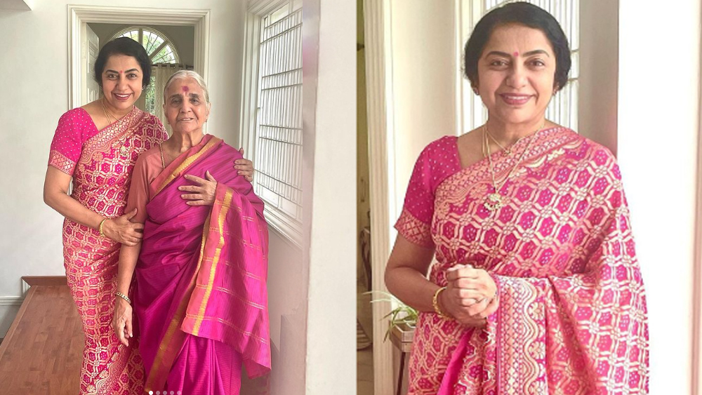 South Indian Superstar Suhasini Shares Heartwarming Pictures with Mother, Wearing Iconic Saree Gifted by Khushbu - News Directory 3