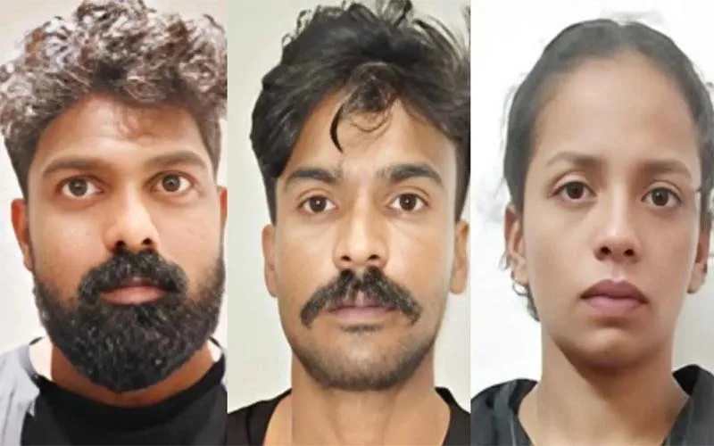 യുവതികളുടെ പേരിൽ ലോഡ്ജിൽ മുറിയെടുത്ത് ലഹരി വിൽപ്പന; 108.28 ഗ്രാം എം.ഡി.എം.എ.യുമായി മൂന്നുപേർ പിടിയിൽ