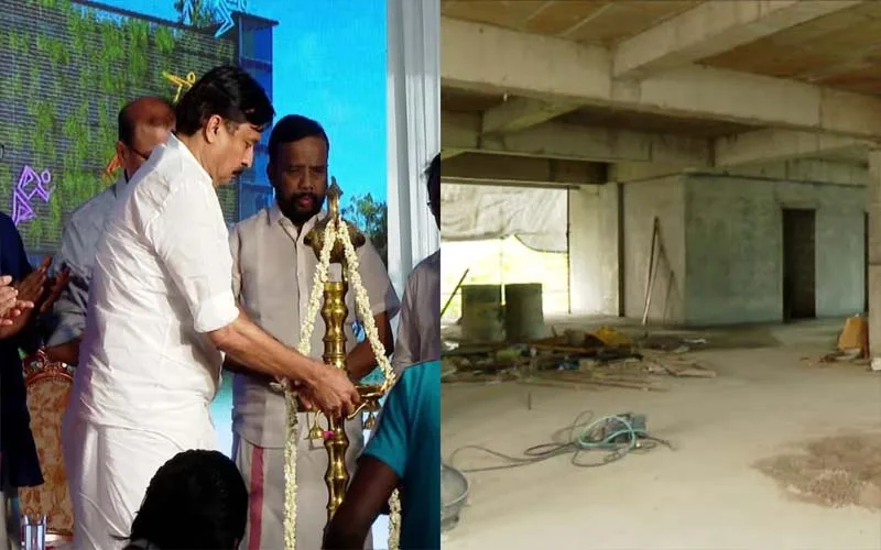 കഷ്ടം!!! ചുവരുമില്ല, മുറിയുമില്ല; വൈദ്യുതിയും വെളളവുമില്ല; തെരഞ്ഞെടുപ്പ് ലക്ഷ്യമിട്ടുളള ധൃതിപിടിച്ച് ഉദ്ഘാടനം; പൂ‌ർത്തിയാകാത്ത കായികഭവൻ സർക്കാരിന് തിരിച്ചടിയാവുന്നു