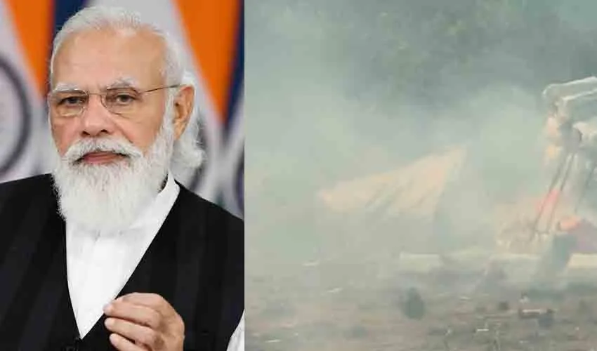 മുണ്ടത്തിക്കോട് വെടിക്കെട്ട് ദുരന്തം: നടുക്കം രേഖപ്പെടുത്തി പ്രധാനമന്ത്രി; പരിക്കേറ്റവര്‍ എത്രയും വേഗം സുഖം പ്രാപിക്കട്ടെ