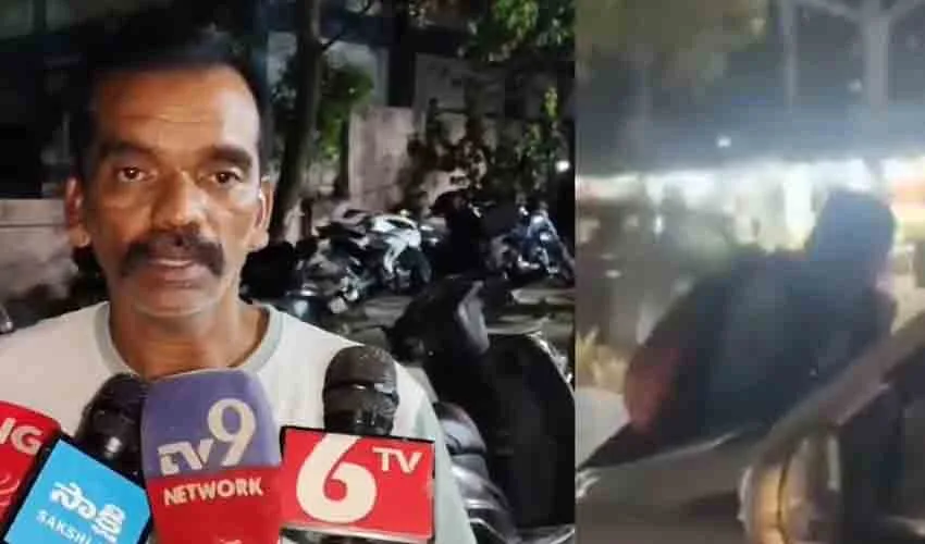 തെലങ്കാനയില്‍ സിനിമയെ വെല്ലുന്ന ക്രൂരത; ബോണറ്റില്‍ തൂങ്ങിക്കിടന്ന പിതാവുമായി കാര്‍ പാഞ്ഞത് രണ്ട് കിലോമീറ്റര്‍; കാറുകാരനെ അന്വേഷിച്ച് പോലീസ്