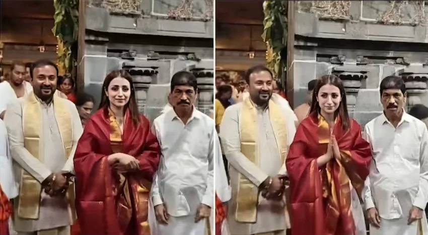തൃഷയുടെ ജന്മദിനം, വോട്ടെണ്ണൽ ദിനത്തിൽ തിരുപ്പതി ക്ഷേത്രത്തിൽ ദർശനം നടത്തി നടി