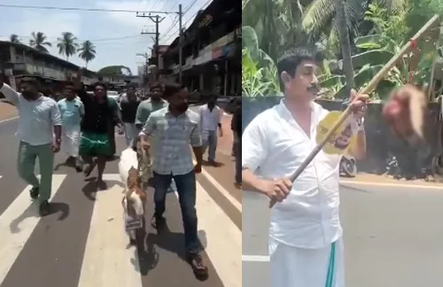 “ഇത് കേരളമോ അതോ പാകിസ്ഥാനോ?” തവനൂരിൽ ആടിന്റെ തലയറുത്ത് ലീഗ് പ്രവർത്തകരുടെ ‘താലിബാൻ......